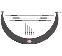 Starrett Micrometro tubolare 724LZ-18, incudini intercambiabili, ditale normale, dado di bloccaggio, gamma 30,5-45,7 cm, graduazione 0,000 cm, precisione +/-0,000 cm