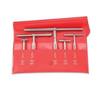 Starrett S229GZ scala telescopica con 1 braccio telescopico set, 1/5,1 cm " - 15,2 cm Range, 2 - 3/8 e 3 - 1/10,2 cm lunghezza manico (5 pezzi)