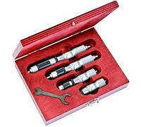 Starrett S824AZ - Set di micrometri per interni, gamma da 2 a 6 pollici, graduazione 0 cm, precisione +/- 0 cm (4 pezzi)