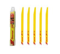 starrett seghetto a gattuccio per sega alternativa - multiuso per taglio di legno e metallo 300 mm 10-14 tpi - 5 pz.