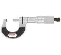 Starrett T231XRL-Micrometro, isolato cornice, Ratchet Stop, con dado, in carburo di tungsteno, facce, 0-2,54 cm (1") gamma 0,00 cm (0,0001") laurea,/-0,00005 mm, precisione