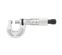 Starrett T232 x RL fuori micrometro, Ratchet stop, dado di bloccaggio, Carbide Faces, 0 - 1,3 cm "Range, 0 cm Graduation, precisione