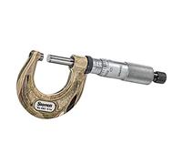 Starrett t436.1 x rl-1 fuori micrometro, Ratchet stop, dado di bloccaggio, Carbide Faces, 0 - 2,5 cm "Range, 0 cm Graduation, precisione
