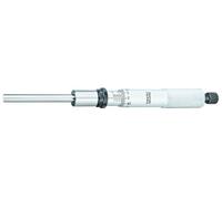 Starrett Testa micrometrica a lungo raggio 63MRL, gamma 0-50 mm, graduazione 0,01 mm, precisione +/-0,002 mm, ditale di arresto a cricchetto, dado di bloccaggio