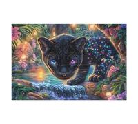 Starry Black Cat Puzzle 1000 Pezzi Raffaello Per Collezionisti Cartone Di Alta Qualità Opere Rinascimentali Per Decorazione Ufficio Da Passatempo Qualità Premium 1000 PCS