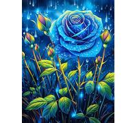 Starry Blue Rose Rompicapo 1000 Pezzi Per Festa Della Repubblica Cartone Rigido Paesaggi Italiani Wild Animal Flowers Per Decorazione Murale Da Passatempo Edizione Limitata 1000 PCS