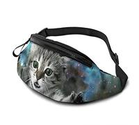 Starry Cat Cintura da Corsa per Donna Uomo Moda Cinture Regolabili Borsa per Viaggi Camminare Escursionismo Sport