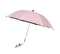 STARRY CITY Ombrello per Bambini Ombrellon con Clamp,75cm Ombra per Clamp-On, con Clip Fixing Device UPF 50+,Ombrelini parasole per di Patio, Passeggini (Rosa)