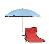 STARRY CITY Ombrellone per sedia con morsetto regolabile, con clip per ombrello per sedie da terrazza, sedie da spiaggia, sedie a rotelle, carrello da golf (azzurro)