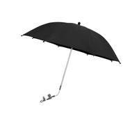 STARRY CITY Universale Parasole Passeggino per Neonati,Ombrellone con Pinza Regolabile,ombrello per Sedia per Bambini UPF 50+,Carrelli per Bambini (Nero)