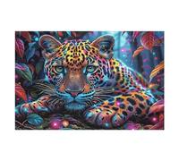Starry Colorful Leopard Puzzle 1000 Pezzi Per Adulti Splendid Celestial Critters in Cartone Rigido 3D Panoramico Per Viaggi E Vacanze Miglioramento Concentrazione Edizione Esclusiva Qualità 1000 PCS