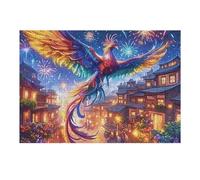 Starry Colorful Phoenix Puzzle 300 Pezzi Idea Regalo Figlio Magical Cosmic Creatures Gioco Educativo Creativo Ragazzi Rilassamento Pressione Ridotta A Scuola 300 PCS