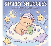Starry Cozy: A Bold and Easy Coloring Book: Simple Nighttime Scenes, Sleepy Animals, and Calm Starry Skies for Relaxation