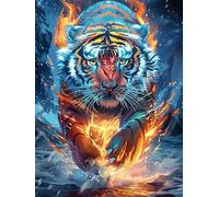 Starry Flame Tiger Puzzle 1000 Pezzi Van Gogh Per Amanti Dell'arte Animals And Plants Cartone Rigido Anti Riflesso Notte Stellata Per Decorazione Soggiorno Qualità Museale Top Vendita 1000 PCS