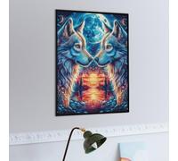Starry Flame Twin Wolf Heads Puzzle 500 Pezzi Idea Regalo Figlio Animals Plants Gioco Educativo Creativo Ragazzi Rilassamento Pressione Ridotta A Scuola 500 PCS