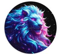 Starry Lion 1000 Pezz Puzzle Rotondo GiocoDivertimento Familiare The Majestic Lion Puzzle Grande Rompecabezas Gioco Creativo Adulti 1000pcs (67.5x67.5cm)