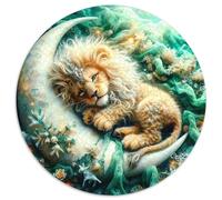 Starry Lion 1000 Pezz Puzzle Rotondo GiocoDivertimento Familiare The Majestic Lion Puzzle Puzzle Classico Bambini 1000pcs (67.5x67.5cm)