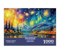Starry Mountain LakeEpic 1000-Piece Jigsaw Puzzles for Adults The Pinnacle of Impossible, Hard, Difficult Challenging Puzzle Educational Games - These Represent The Apex Gift Jigsaw Puzzles for Adult