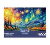 Starry Mountain LakeGigantic 1000-Piece Jigsaw Puzzles for Adults An Arsenal of 1000 Ruthlessly Difficult Challenging Puzzle Game Pieces - Engineered to Be A Trophy Gift Jigsaw Puzzles for Adults And