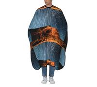 Starry Night Sky Above The Mountain in The Wild West - Mantella da taglio per capelli, impermeabile, da barbiere, unisex, con collo regolabile, per parrucchiere