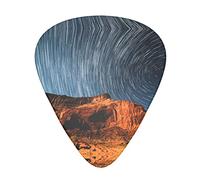 Starry Night Sky Above The Mountain in The Wild West - Set di 12 plettri per chitarra, regalo per chitarra acustica, plettri con scatola trasparente