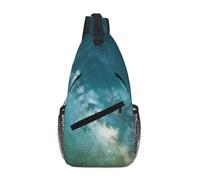 Starry Night Sky Deep Outer Space stampa borsa a tracolla per donne uomini borsa a tracolla per viaggio escursionismo zaino a tracolla
