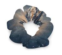 Starry Night The Mountains, elastici per capelli da donna, senza danni, morbidi elastici con motivi stampati alla moda, fasce per capelli in raso per coda di cavallo, chignon, allenamento e sonno