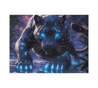 Starry Sky Black Panther Puzzle 500 Pezzi Idea Regalo Figlio Fantastic Beasts Gioco Educativo Creativo Ragazzi Rilassamento Pressione Ridotta A Scuola 500 PCS