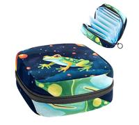 Starry Sky Frog-601 - Kit per il primo ciclo mestruale per ragazze, salvaslip per tamponi, borsa mestruale, porta assorbenti con cerniera, organizer per tovaglioli