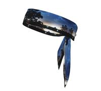 Starry Sky Meteor Stars Sport Head Tie Unisex Tie Back Allenamento Fascia per capelli Fasce per il sudore per Tennis Ninja Running