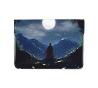 Starry Sky Under the Moonlight - Custodia protettiva in pelle di alta qualità per MacBook Air da 13", custodia protettiva in pelle PU con stampa completa, elegante borsa per laptop per donne e uomini