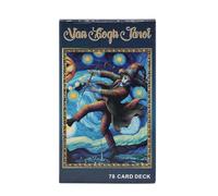 Starry Space Tarocchi Deck, Fortune Divination Cards, Standard 78 Card Set Feature, Celestial Themed Design Tool, Ideal for Board Game Play, Friends Gathering Fate Reading, 4,06 x 2,36 pollici
