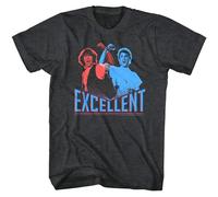 STARRY STAR Bill & Ted's Excellent Adventures 3D Men's T Shirt Theodore Logan Preston Keanu Black S