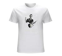 STARRY STAR Buddy Holly Rave Auf Short Sleeves Men's Classic T Shirt White XL