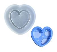 Starry Star Love Heart Shaker cristallo resina epossidica stampo gioielli ciondolo stampo in silicone strumento di fusione fai da te utensili da cucina in silicone
