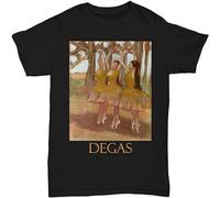 STARRY STAR Men's A Grecian Dance By Edgar Degas T-Shirts Black L