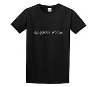 STARRY STAR Men's Dangerous Womans Cotton T Shirt Black L