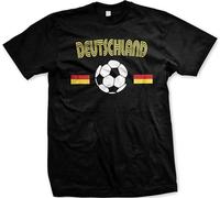 STARRY STAR Men's Deutschland Soccer Ball Flag - Deutsch German Germany Pride Mens T-Shirts Black XXL