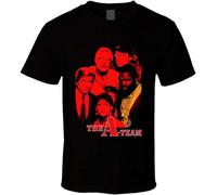 STARRY STAR Men's Mr. A Team T 80S TV Fan T-Shirts Black 3XL
