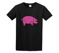 STARRY STAR Men's Pig As Worn By Dave Gilmour Cotton Floyd The Wall Cotton T Shirt Black XL