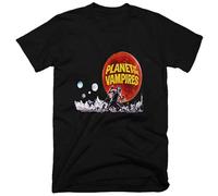 STARRY STAR Men's Planet of The Vampires 1965 Old Movie 100% Cotton Mens T-Shirts Black M