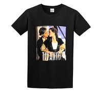 STARRY STAR Men's Titanic Movie Leonardo Many Colors Fan Gift T-Shirts Black 3XL