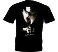 STARRY STAR Men's Whitesnake Slide It in T-Shirt Ha Black 3XL