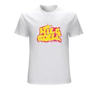 STARRY STAR Men's Wild Style col (Brand Graffiti Art Tag Bombing) T-Shirts White 3XL