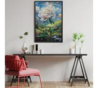 Starry White Peony Puzzle 1000 Pezzi Gioco Creativo Per Ragazzi Animals And Plants Intelligenza Educativa Rompicapo Idea Regalo Per Figlio A Natale E Compleanno 1000 PCS