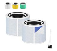 STARRYIPAO Core 300 - Filtro di ricambio per purificatore d'aria LEVOIT Core 300, Core300-P, 300S, Core300S-P, 4 in 1 H13 True HEPA, carbone attivo, confezione da 2 (blu)