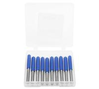 StarryPxl 10pcs 3,175 mm Bit router in acciaio di tungsteno 45 ° x 0,3 mm Frecellatura professionale intaglio in legno Incisione di precisione durevoli strumenti di precisione (45 * 0,3)