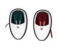 Starrypxl 2 pezzi di navigazione in barca a LED LIMA ROSSO ROSSO/VERDE LAMPAGGIO IP65 ABS per Marines Yachts 10V - 30V