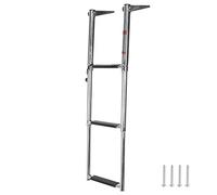 Starrypxl 3 step mazzo ladder telescoping piattaforma di imbarco pieghevole 304 barca in acciaio rampa durevole usi mari