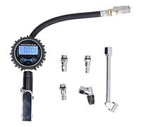 Starrypxl 300PSI Tire Inflator Meter LCD Digital Display 4 Units Accurate Pressure Gauge Versatile Use Car Van Motorcycle Dirt Bike